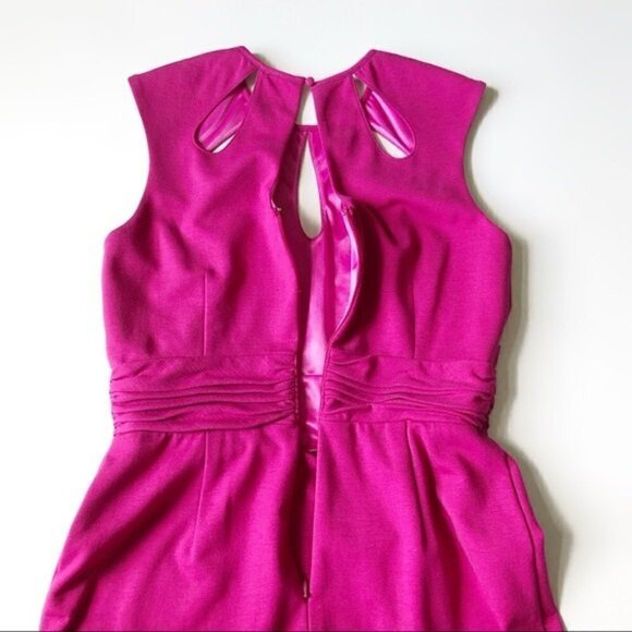 Aidan Mattox Pink Sheath Dress Keyhole Bridesmaid Size 8 - Picture 7 of 15